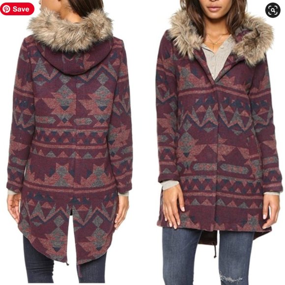 BB Dakota Jackets & Blazers - Urban Outfitters BB Dakota Aztec Pattern Winter Jacket